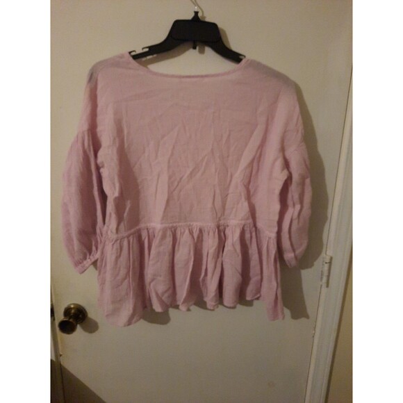 Dalin Lavender Cotton Blouse – Women’s Size M – Light Purple Casual Top - Picture 4 of 6